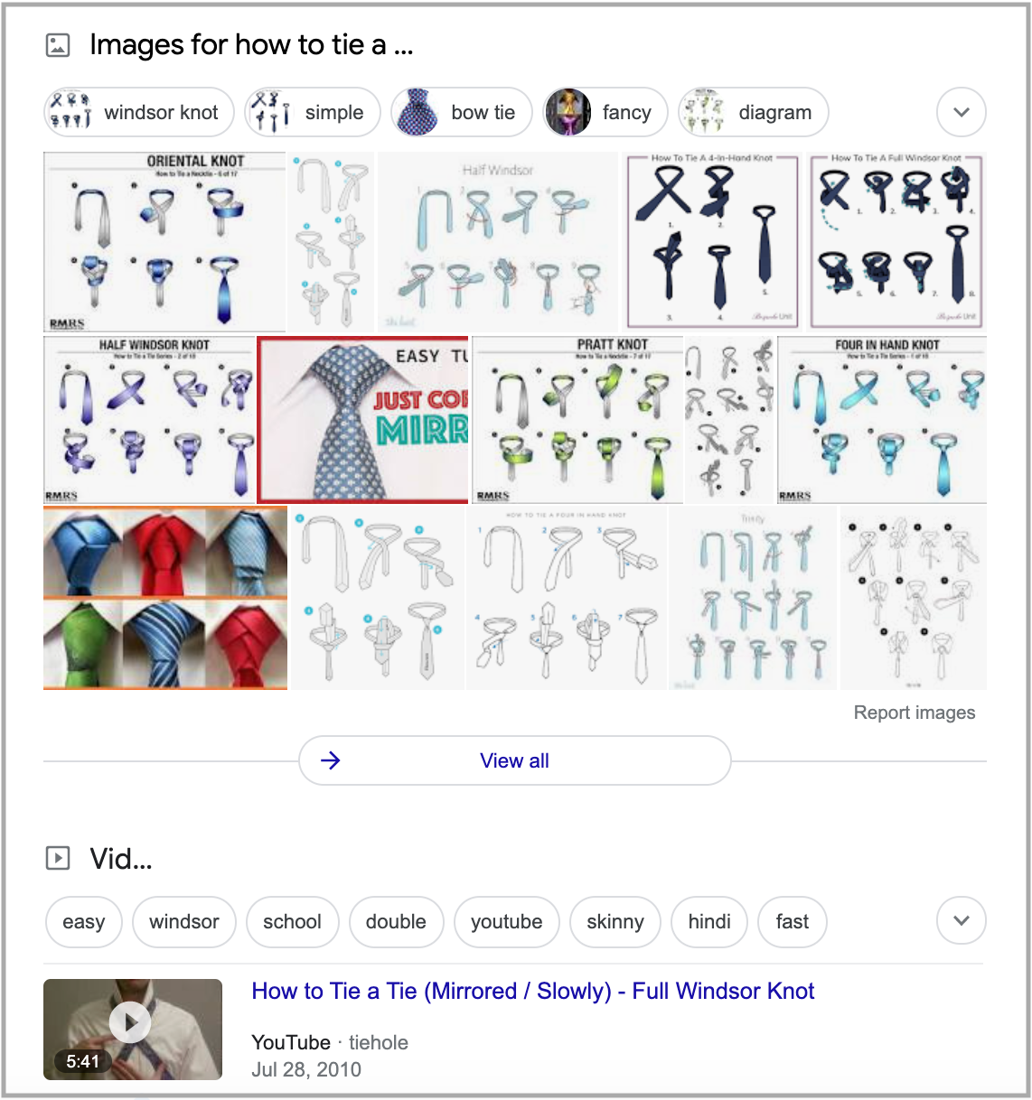 search results for how to tie a tie query 3 