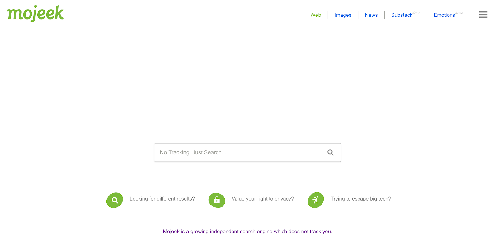 Mojeek search engine